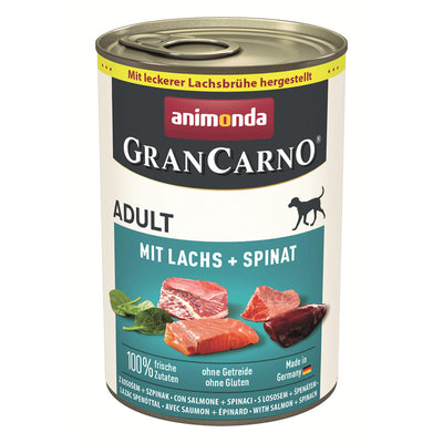 Animonda Dog Dose GranCarno Adult mit Lachs + Spinat 400 g