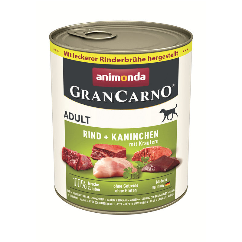 Animonda Dog Dose GranCarno Adult Rind, Kaninchen & Kräuter 800 g