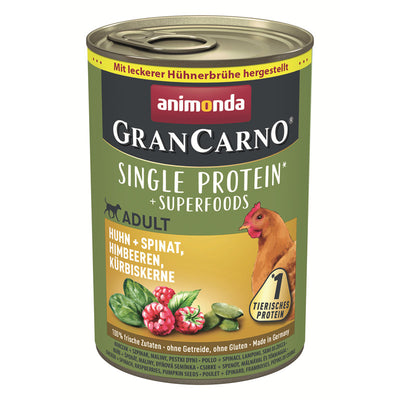 Animonda Dog Dose GranCarno Adult Superfoods Huhn+Spinat  400g