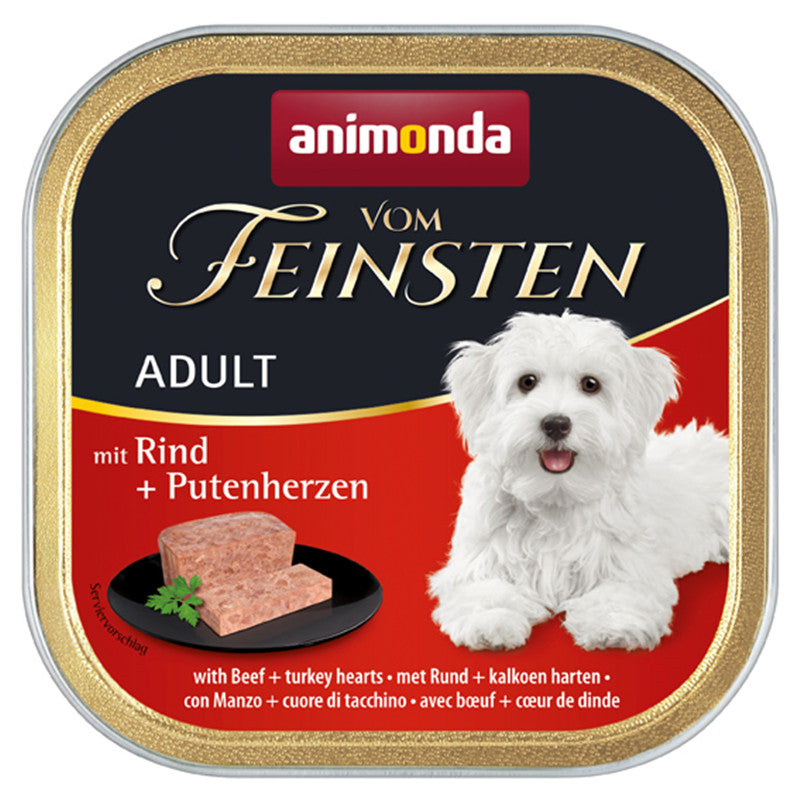 Animonda Dog Vom Feinsten Adult mit Rind & Putenherzen 150 g