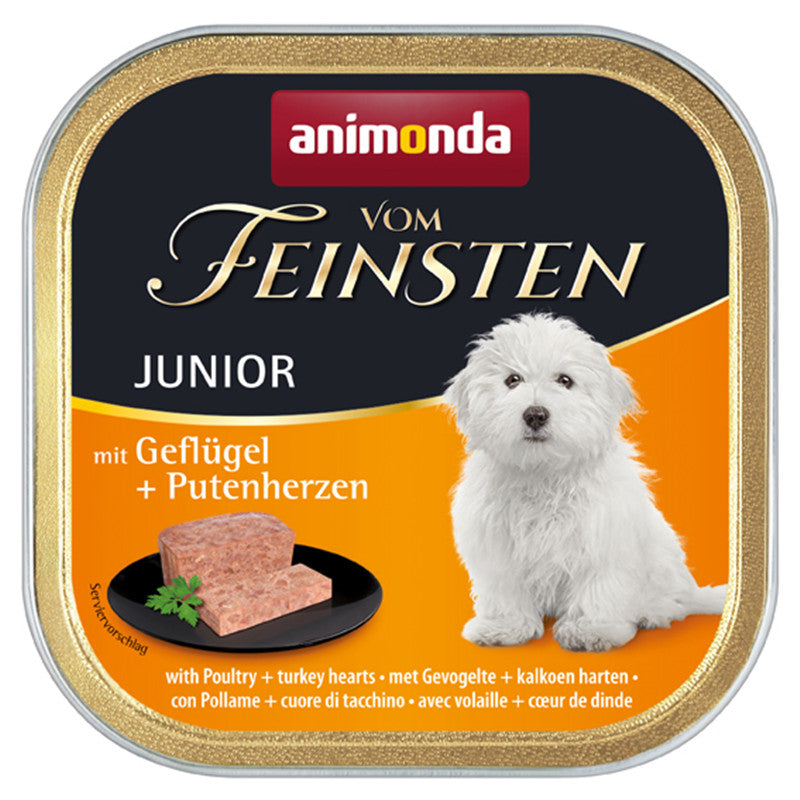 Animonda Dog Vom Feinsten Junior Geflügel & Putenherz 150 g