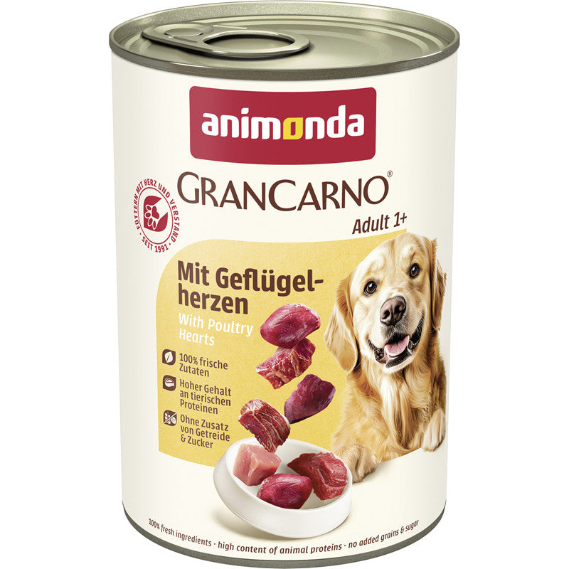 Animonda GranCarno Adult Geflügelherzen 400 g