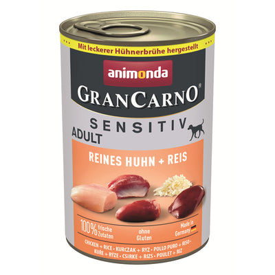 Animonda GranCarno Adult Sensitive Reines Huhn + Reis 400 g