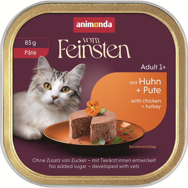 animonda Vom Feinsten Adult Pâté mit Huhn + Pute 85 g