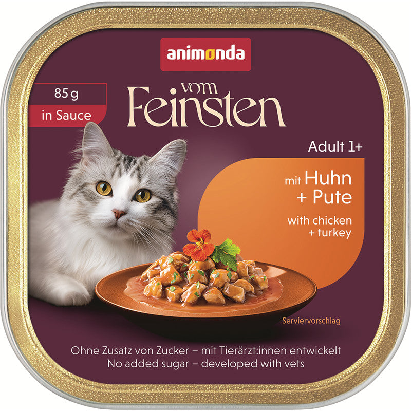 animonda Vom Feinsten in Sauce Adult mit Huhn + Pute 85 g