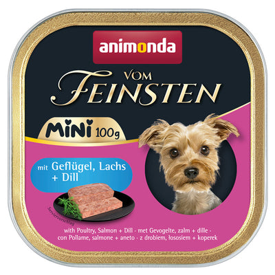 Animonda Vom Feinsten Mini Adult mit Geflügel, Lachs + Dill 100 g