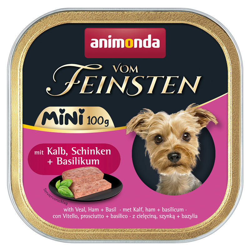 Animonda Vom Feinsten Mini Adult mit Kalb, Schinken + Basilikum 100 g