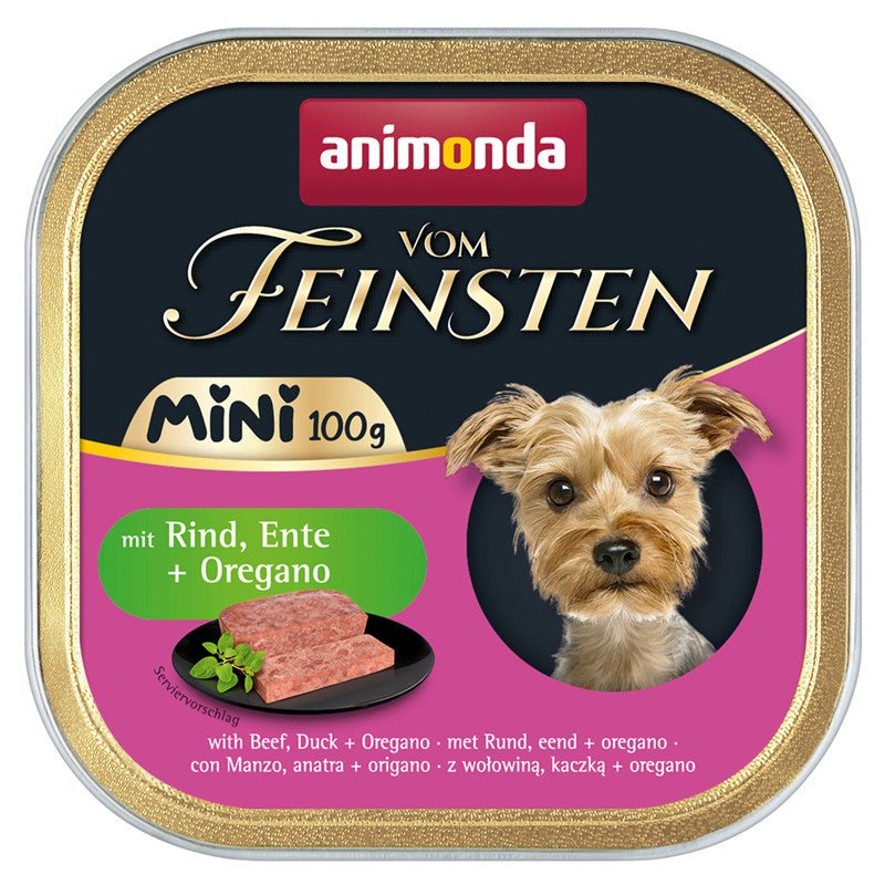 Animonda Vom Feinsten Mini Adult mit Rind, Ente + Oregano 100 g