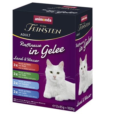 animonda Vom Feinsten Raffinesse in Gelee Adult Mixpack Land und Wasser 12 x 85 g 1 Stück
