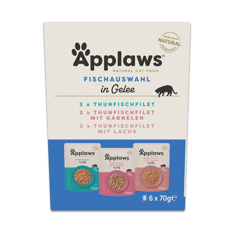 App Cat PB MP Fisch in Gelee Taster Pack 6 x70 g 1 Stück
