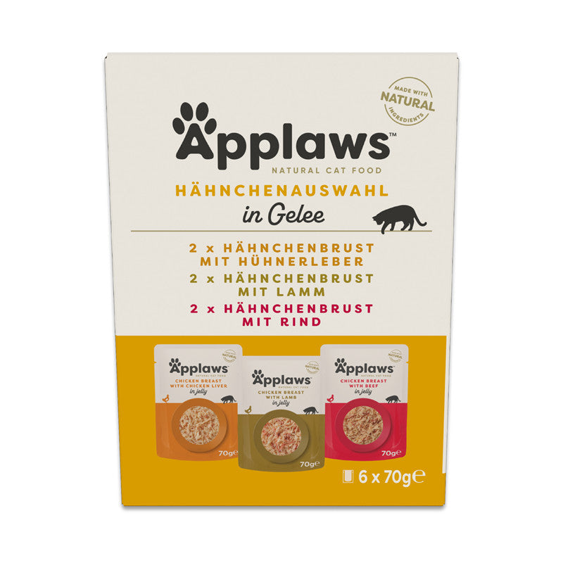 App Cat PB MP Huhn in Gelee Taster Pack 6 x70 g 1 Stück