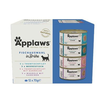 Applaws Katzen Nassfutter Dose Fisch Selection Multipack 12 x 70 g