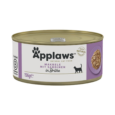 Applaws Katzen Nassfutter in der Dose mit Makrele & Sardine 156 g