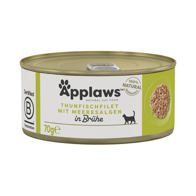 Applaws Katzen Nassfutter mit Thunfischfilets & Meeresalgen 70 g