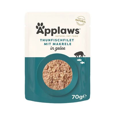 Applaws Katzen Nassfutter Thunfischfilet & Makrele in Gelee 70 g