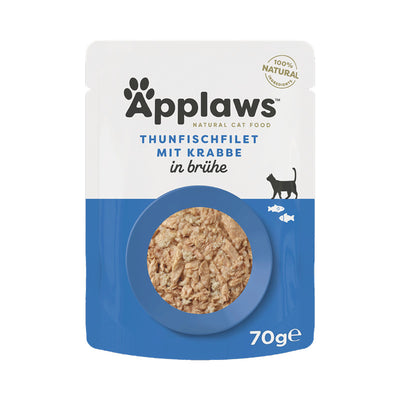 Applaws Katzen Nassfutter Thunfischfilet mit Krabbe 70 g