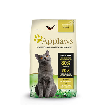 Applaws Katzen Trockenfutter Senior mit Hühnchen 400 g