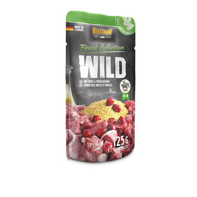 BELCANDO Frischebeutel Wild mit Hirse und Preiselbeeren  125 g
