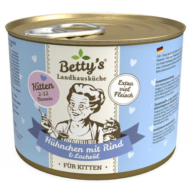 Betty's Landhausküche Cat Kitten Hühnchen mit Rind 200 g