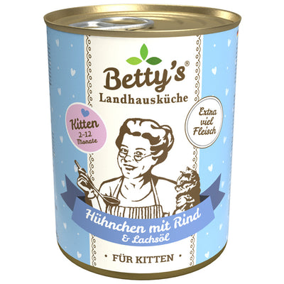 Betty's Landhausküche Cat Kitten Hühnchen mit Rind 400 g