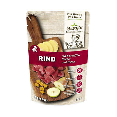 Betty's Landhausküche Hund Frischebeutel Rind mit Kartoffel 125 g