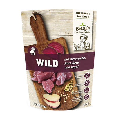 Betty's Landhausküche Hund Frischebeutel Wild mit Amaranth 300 g