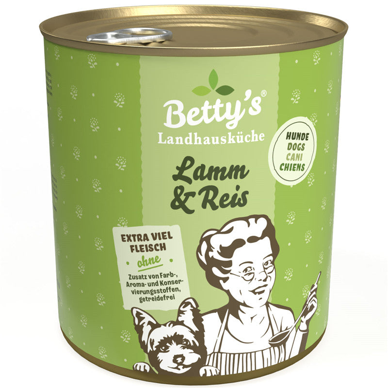 Betty's Landhausküche Hund Lamm & Reis 800 g