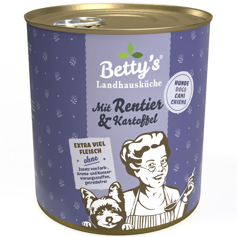 Betty's Landhausküche Hund mit Rentier & Kartoffel 800 g