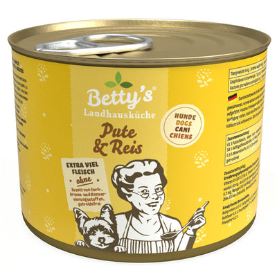 Betty's Landhausküche Hund Pute & Reis 200 g