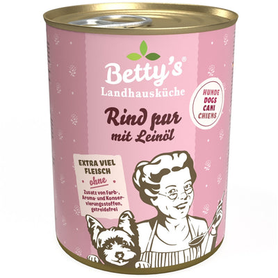 Betty's Landhausküche Hund Rind pur mit Leinöl 400 g