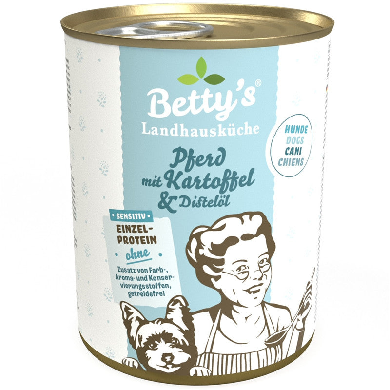 Betty's Landhausküche Hund Sensitiv Pferd & Kartoffel 400 g