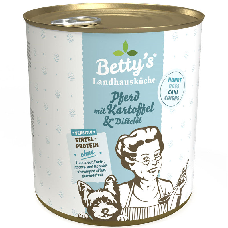 Betty's Landhausküche Hund Sensitiv Pferd & Kartoffel 800 g