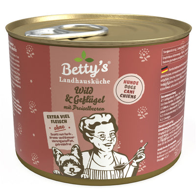 Betty's Landhausküche Hund Wild & Geflügel 200 g