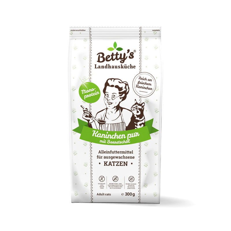 Betty`s Landhausküche Katze Adult Trocken Kaninchen pur 300 g