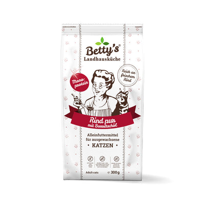 Betty`s Landhausküche Katze Adult Trocken Rind pur 300 g