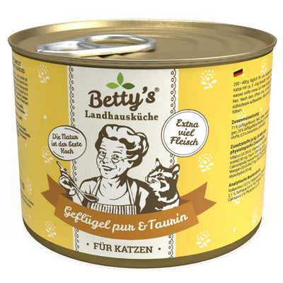 Betty's Landhausküche Katze Geflügel pur 200 g