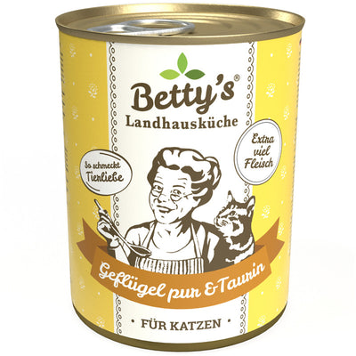 Betty's Landhausküche Katze Geflügel pur 400 g