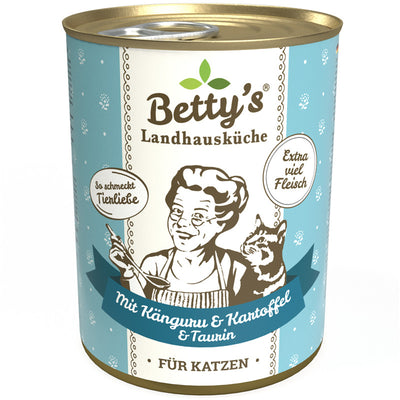 Betty's Landhausküche Katze mit Känguru & Kartoffel 400 g