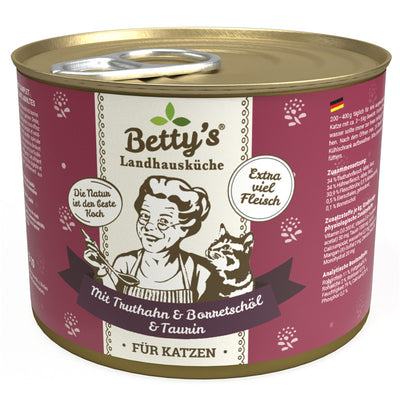 Betty's Landhausküche Katze mit Truthahn & Borretschöl 200 g