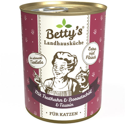 Betty's Landhausküche Katze mit Truthahn & Borretschöl 400 g