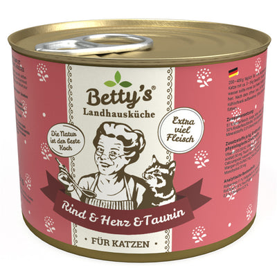 Betty's Landhausküche Katze Rind & Herz 200 g