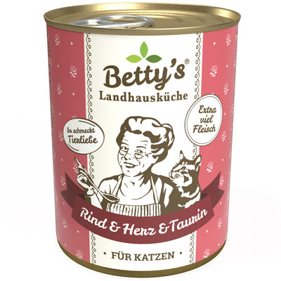 Betty's Landhausküche Katze Rind & Herz 400 g