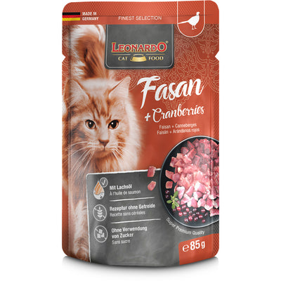 Bewital Cat Leonardo PB Fasan & Cranberry  85 g