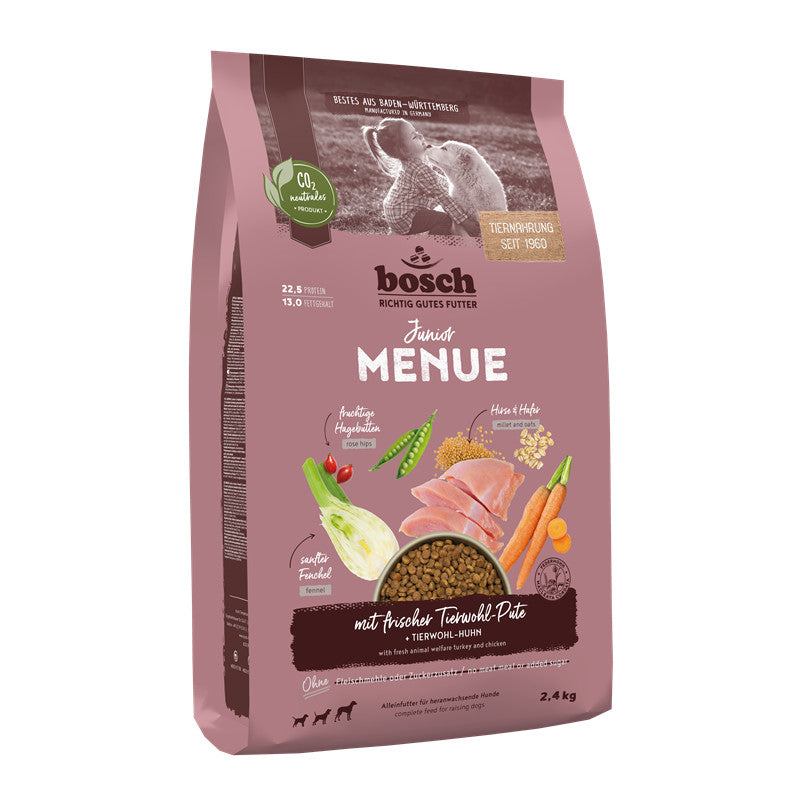 Bosch Dog HPC MENUE Junior mit Tierwohl-Pute 2,4 kg