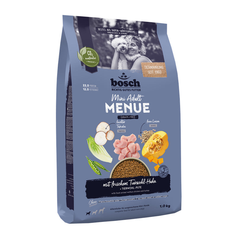 Bosch Dog HPC MENUE Mini Adult mit Tierwohl-Huhn 1 kg