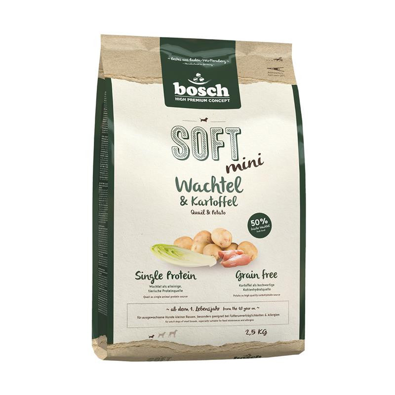 Bosch SOFT Mini Wachtel & Kartoffel 2,5 kg