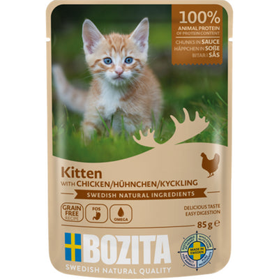 Bozita Cat Häppchen in Soße Hühnchen für Kitten 85 g