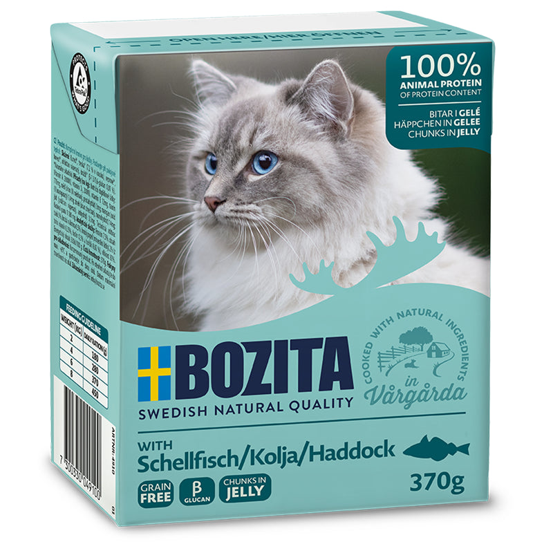 Bozita Feline Tetra Recart Häppchen in Gelee Schellfisch 370 g