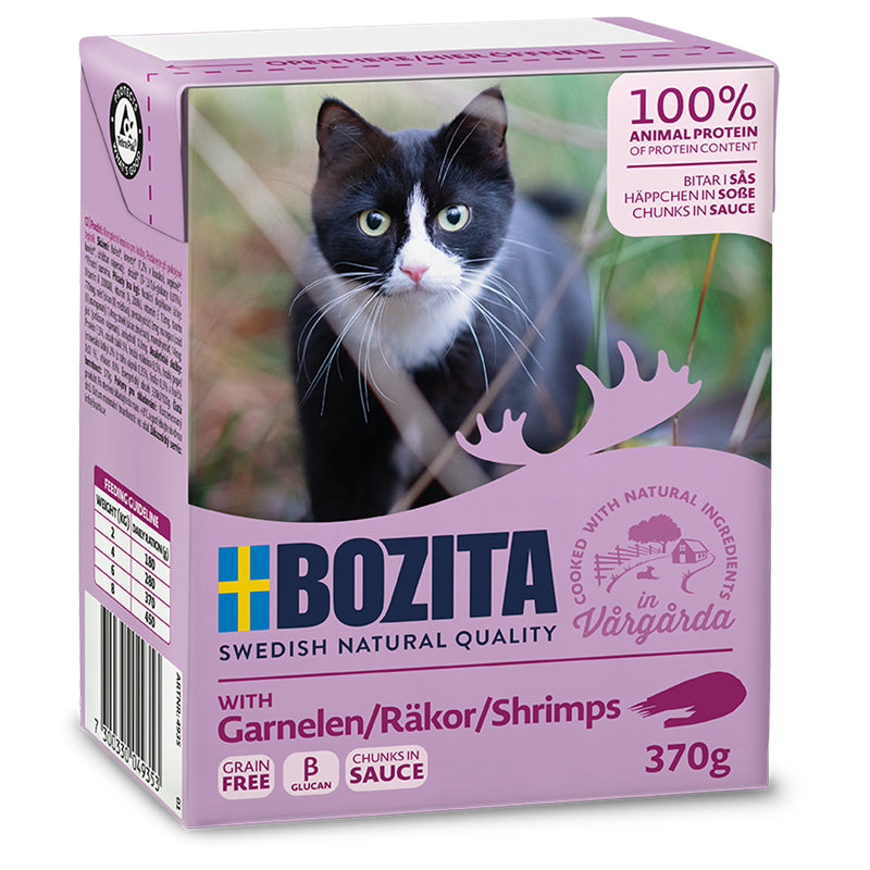 Bozita Feline Tetra Recart Häppchen in Soße Garnelen 370 g