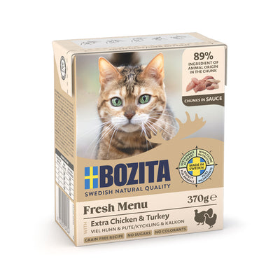 Bozita Feline Tetra Recart Häppchen in Soße Hühnchen & Pute 370 g